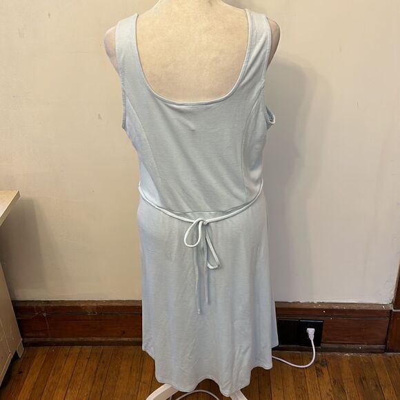41 Hawthorn robin egg blue sleeveless tie back casual dress Size L New - Picture 6 of 10
